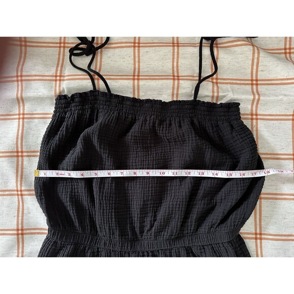 Z supply Mystic Kiara Guaze Jumpsuit Black Large - Picture 6 of 13